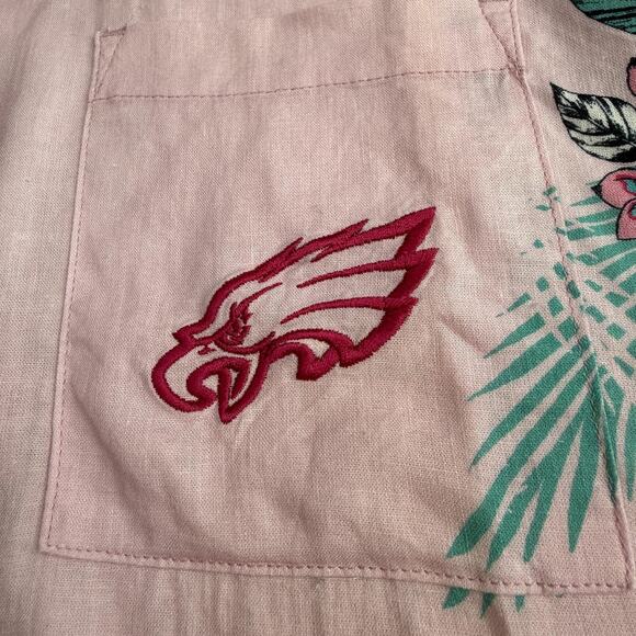 Philadelphia Eagles Shirt Womens XL Pink NFL Football Margaritaville Floral - Picture 11 of 15